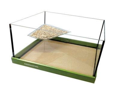 АКВАПАНОРАМА Черепашник с берегом 35л,500х300х235